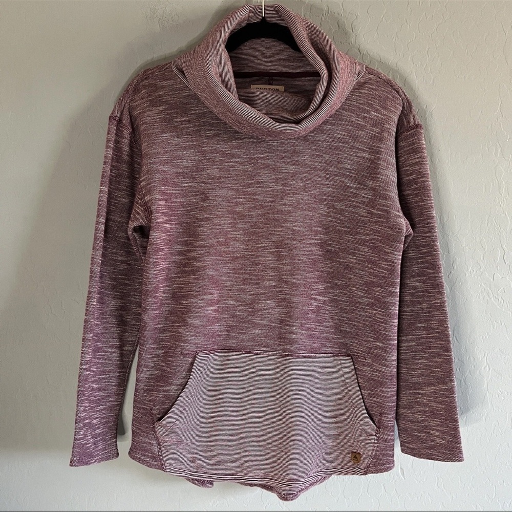 Burton Women's Durable Goods Ellmore Cowl Neck Pullover Heather Purple Small